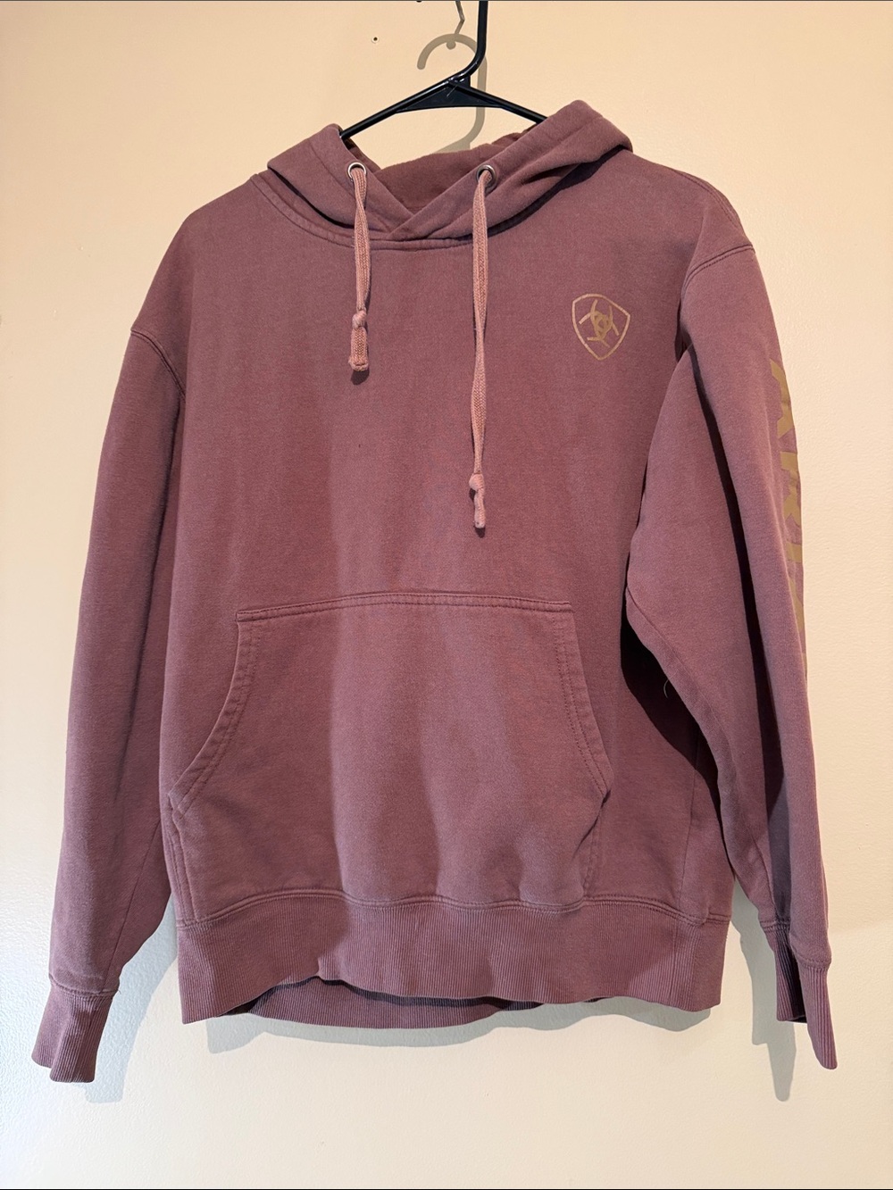 Ariat Brown Pullover Hoodie with Subtle Logo